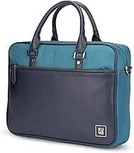 EUME Commute Laptop Bag for Men | Office Bag for Men & Women | With Padded Compartment | Vegan Leather & Nylon Fabric | Fits Up to 15.6" Laptop & MacBook, 11L