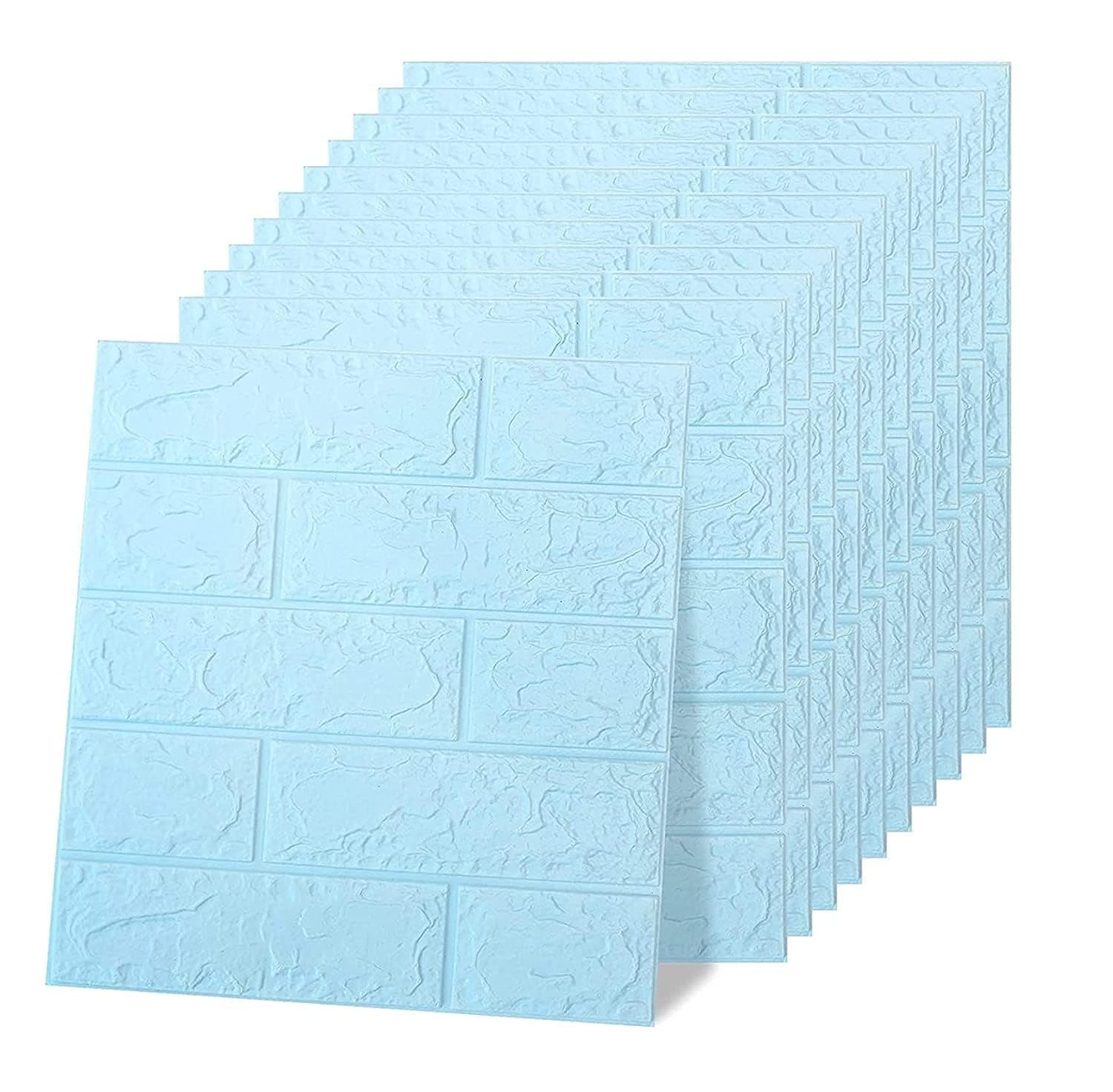 Barebeauty 3D Wall Panel Wallpaper, Self Adhesive PE Foam Brick Sticker, Waterproof Peel & Stick Wall Covering for Home, Bedroom & Living Room Decor, 70 x 77 cm (Pack of 1, 5.8 Sq. Ft. Approx)