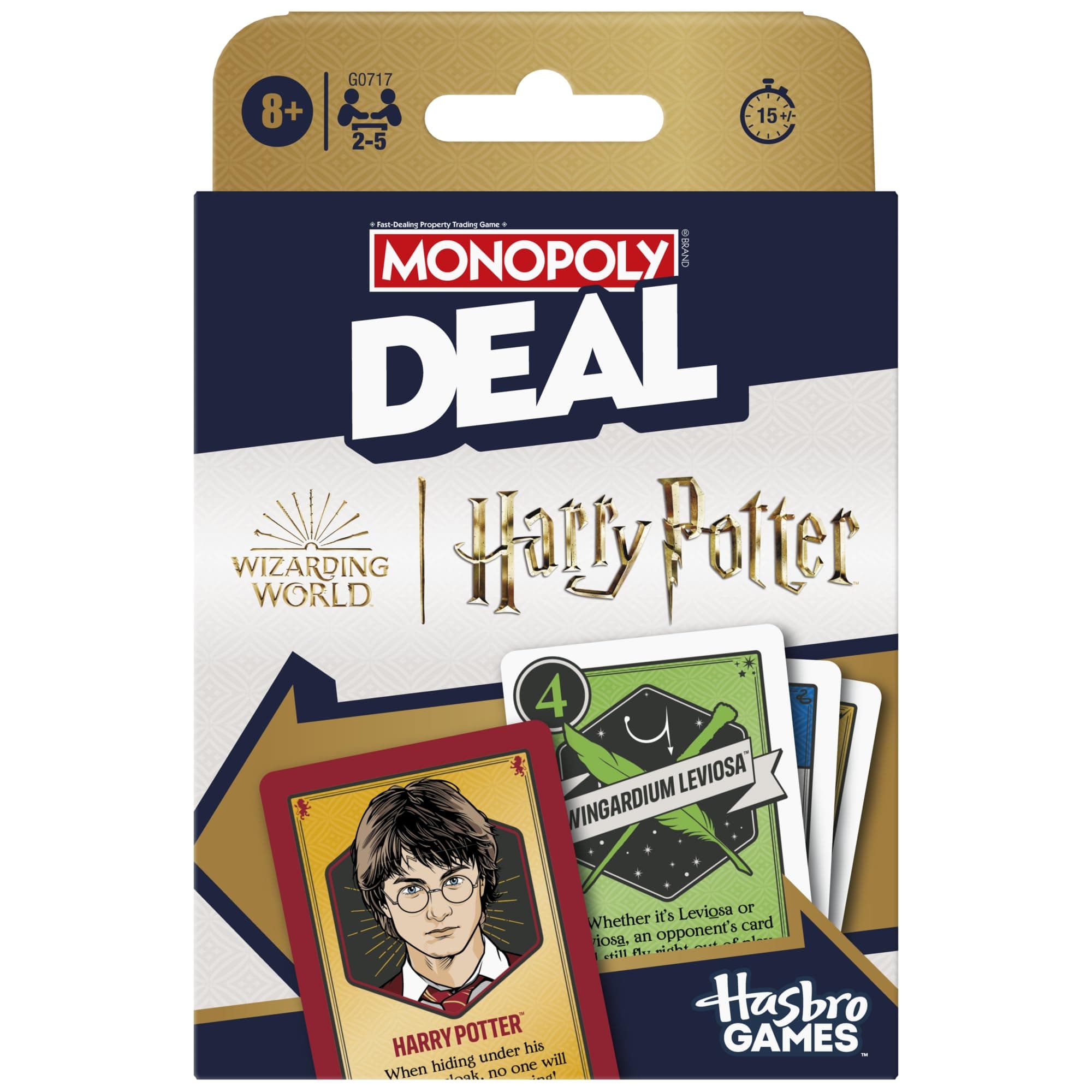 Monopoly Deal: Harry Potter Card Game | Family Games for Kids and Adults | Ages 8 and Up | 2 to 5 Players | 15 mins. | Travel Size | Birthday Gift for Kids
