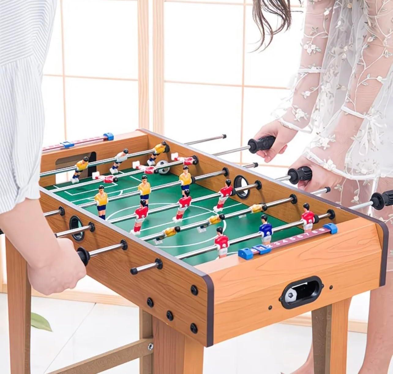 Kids Foosball Table Game with Legs | Wooden Soccer Game Table for Kids & Family | Indoor Sports Game with Scoreboard | Table Foosball Game for Home & Playroom