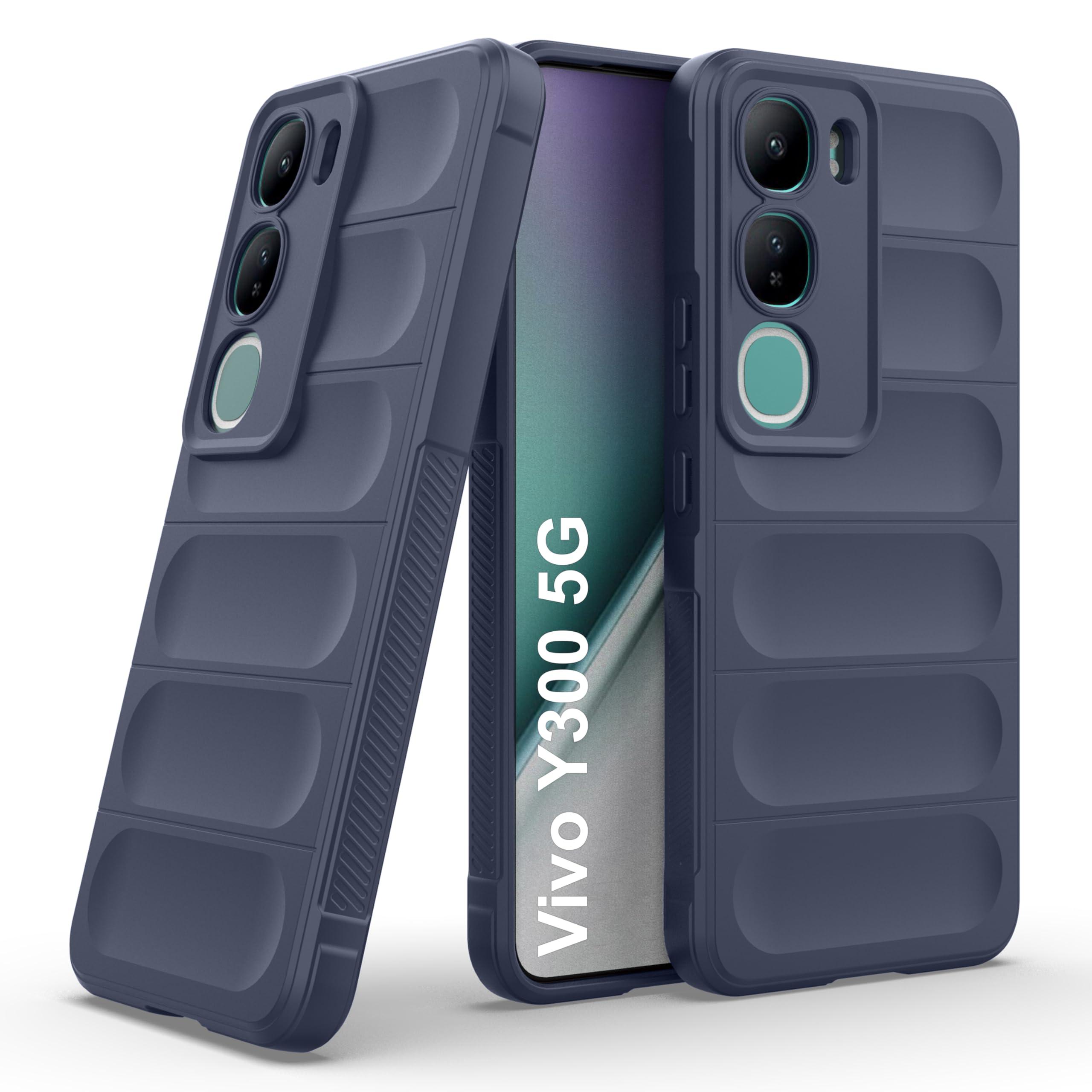 Zapcase Back Case Cover for Vivo Y300 5G | Compatible for Vivo Y300 5G Back Cover | Liquid Silicon Magic Case with Camera Protection | Sapphire