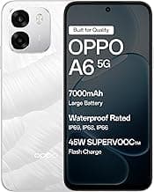 OPPO A6 5G (Ice White, 6GB RAM,128GB Storage) with No Cost EMI/Additional Exchange Offers
