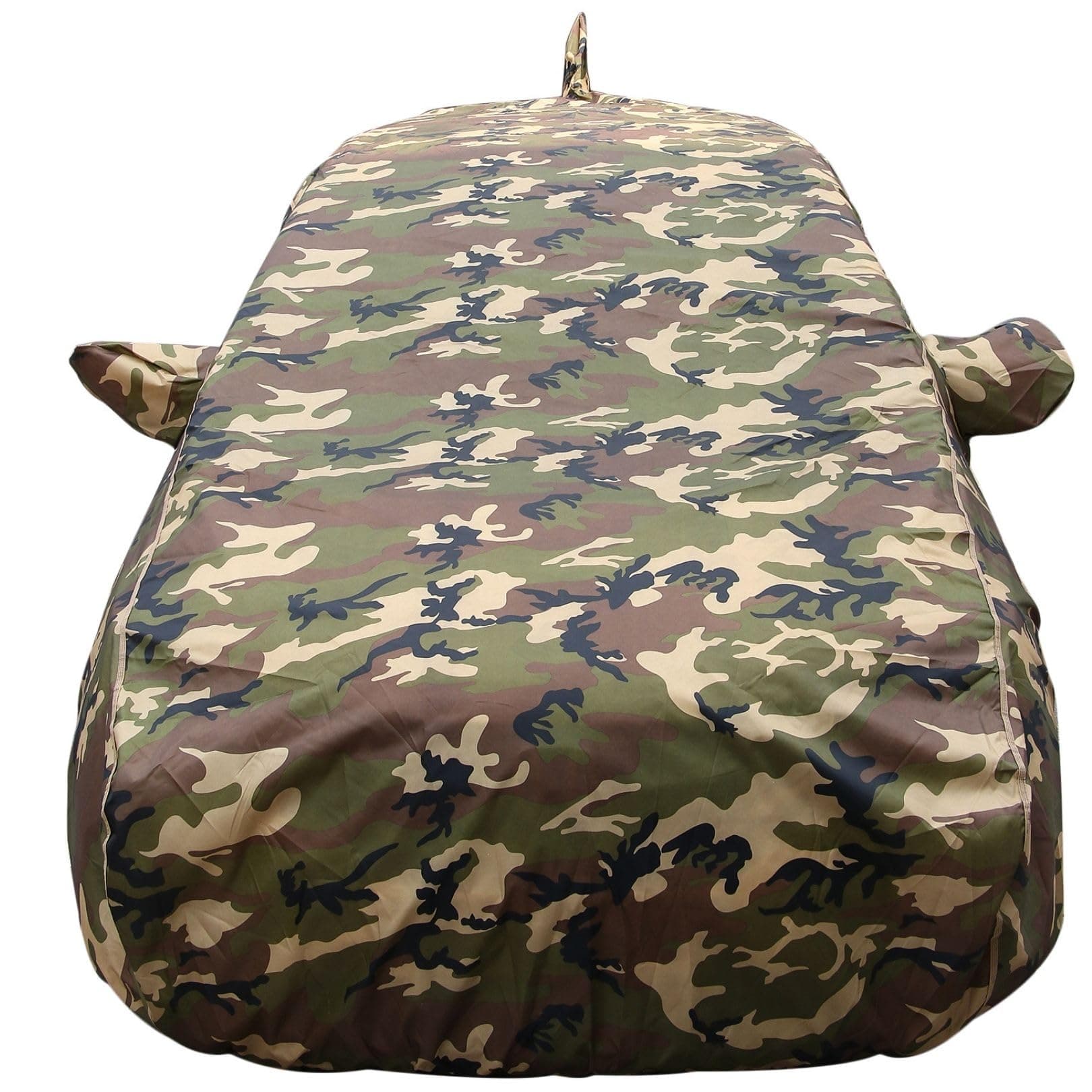 Autofact Waterproof Car Body Cover Compatible with Maruti Baleno (2015 to 2021), with Mirror and Antenna Pockets,4x4 American Matty, Long Lasting Durable Material, Camouflage Army Look