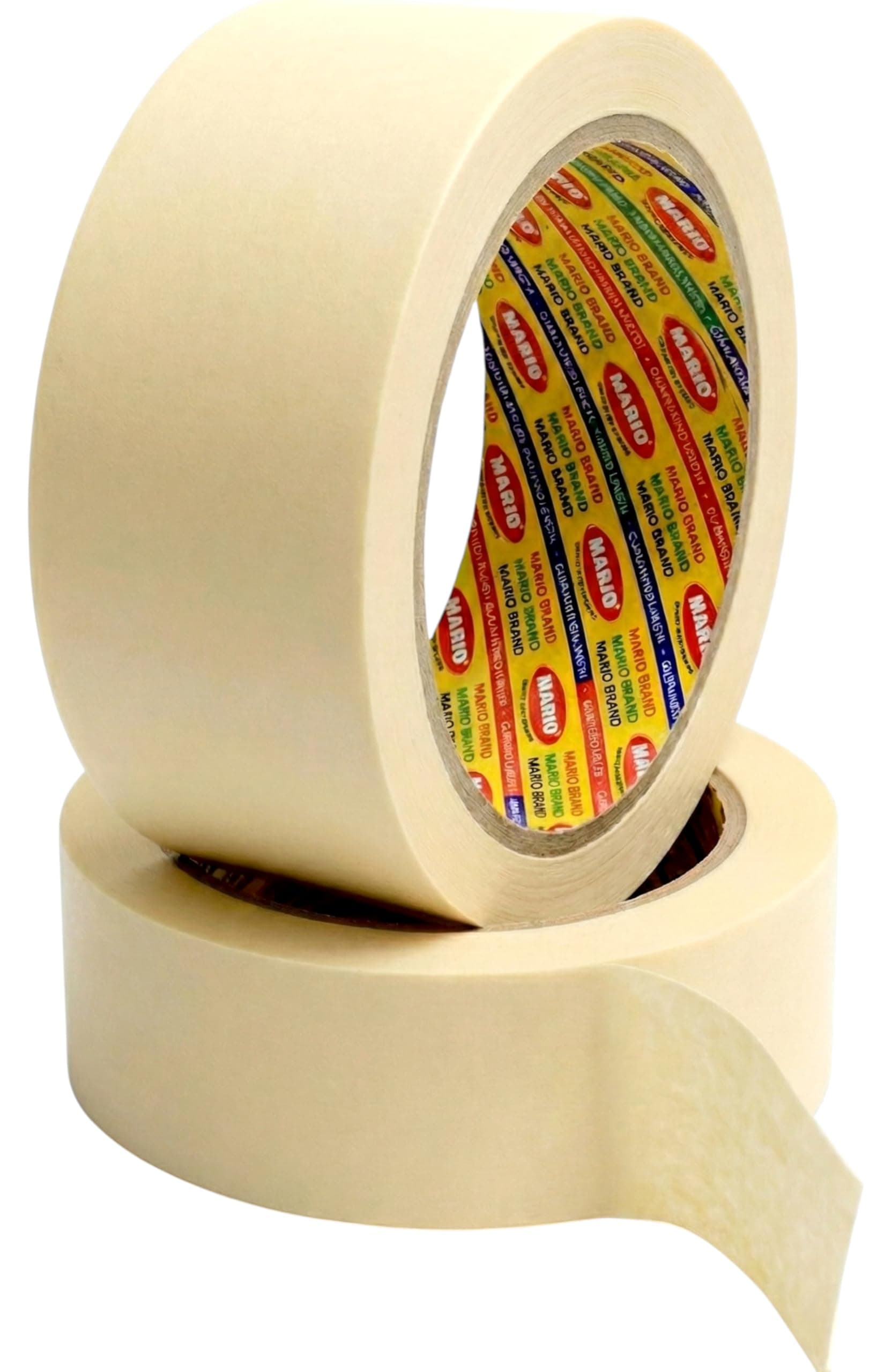 Mario Masking Tape - 20 Meter Length, 48mm Width - DIY Art & Craft, Easy Tear Tape, Best for Carpenter, Labelling, Painting and leaves no residue after a peel. 2 Rolls Per Pack