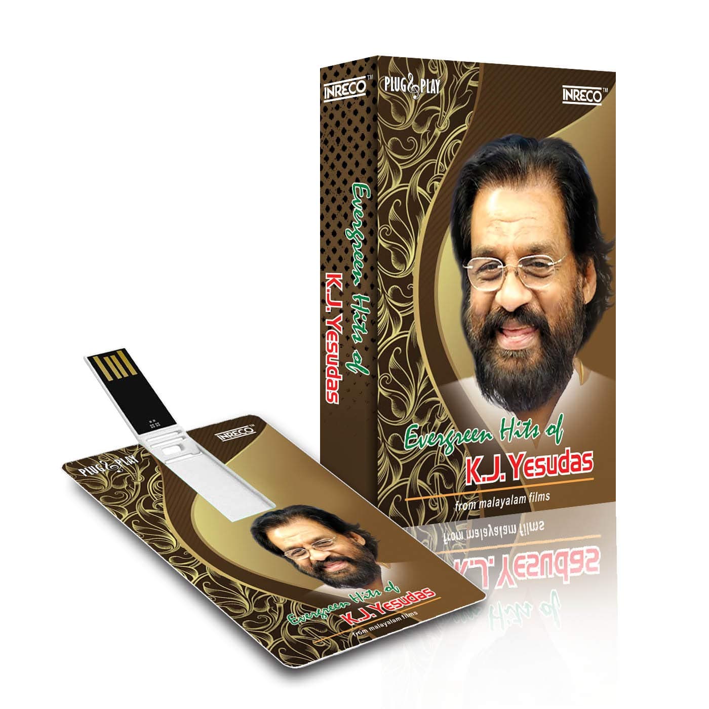 MUSIC CARD - EVERGREEN HITS OF K. J. YESUDAS -Malayalam Film - 32O Kbps MP3 Audio ( 4 GB )