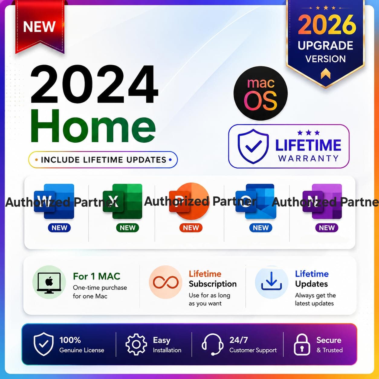 OFFICESUITE Home (Full Version) 2024 Ms for macOS – Latest 2026 Exclusive Edition | Lifetime License | 1 User | Supports mac M1, M2, M3, M4, M5 Macs | Pre-Activated | Unlimited Reinstalls & Lifetime Updates (Quick Delivery)