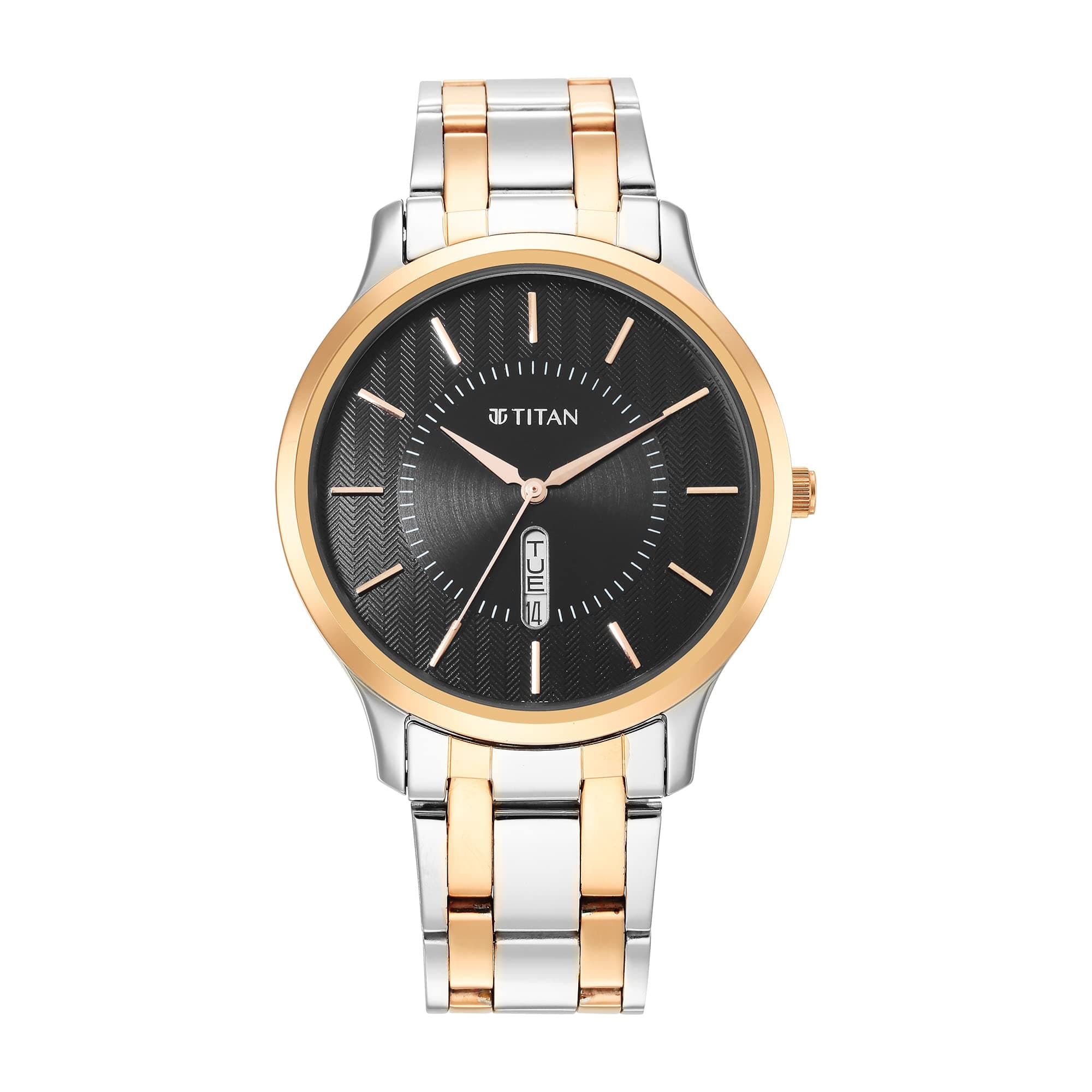 Titan Black Dial Analog Watch for Men-NR1825KM02
