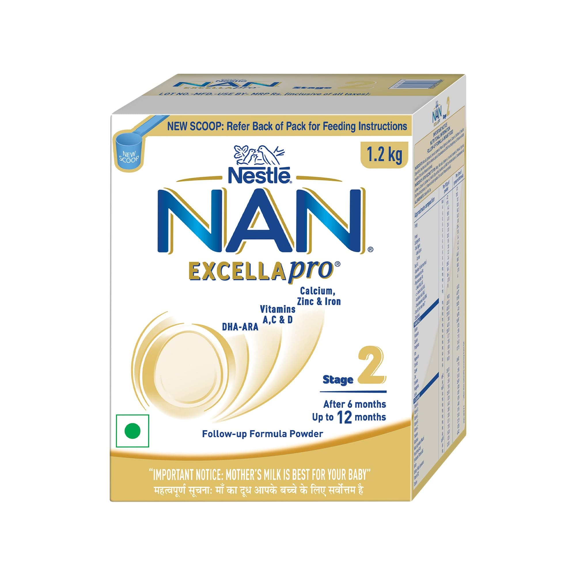 NAN EXCELLAPRO Stage 2 | Follow-Up Formula 6-12 Months | DHA-ARA | 1.2kg