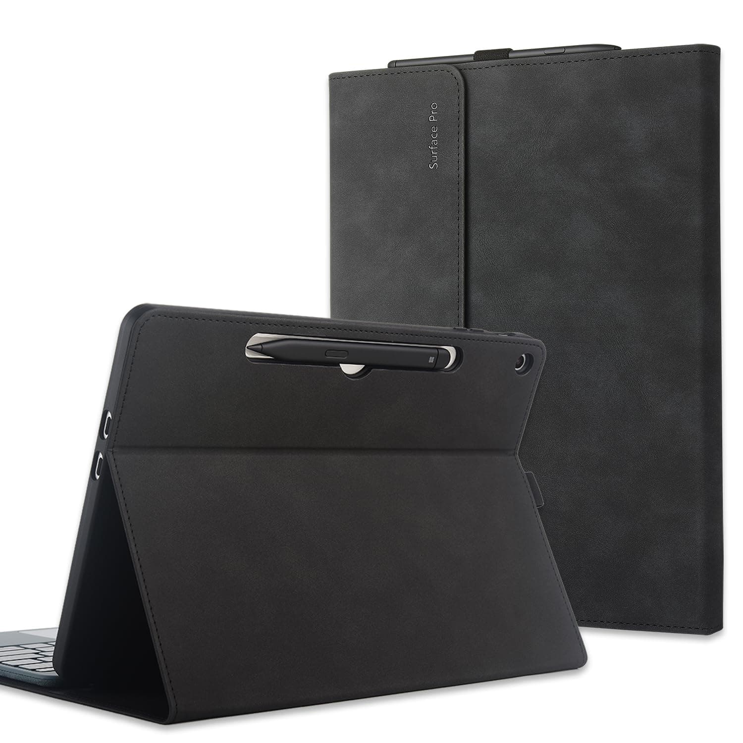 xisiciao Protective Case for Microsoft Surface Pro 12“ 1st Edition 2025 12 inch Shell Compatible with Keyboard Cover Ultral Thin & Light Heat Dissipation Design (Black)