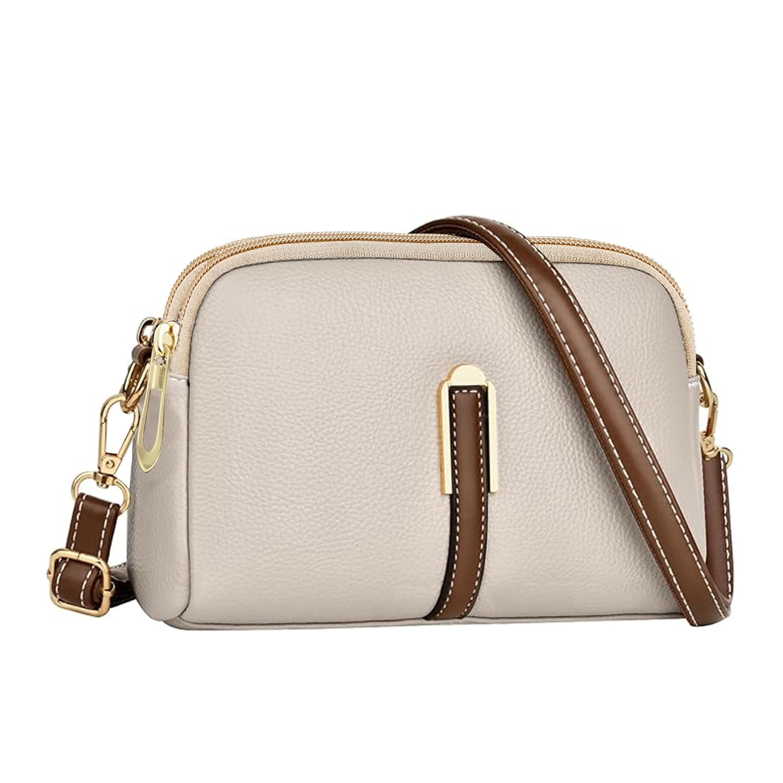 ADISA Women's Girls Grains Cross Body Sling Bag (SL5141-BEI)