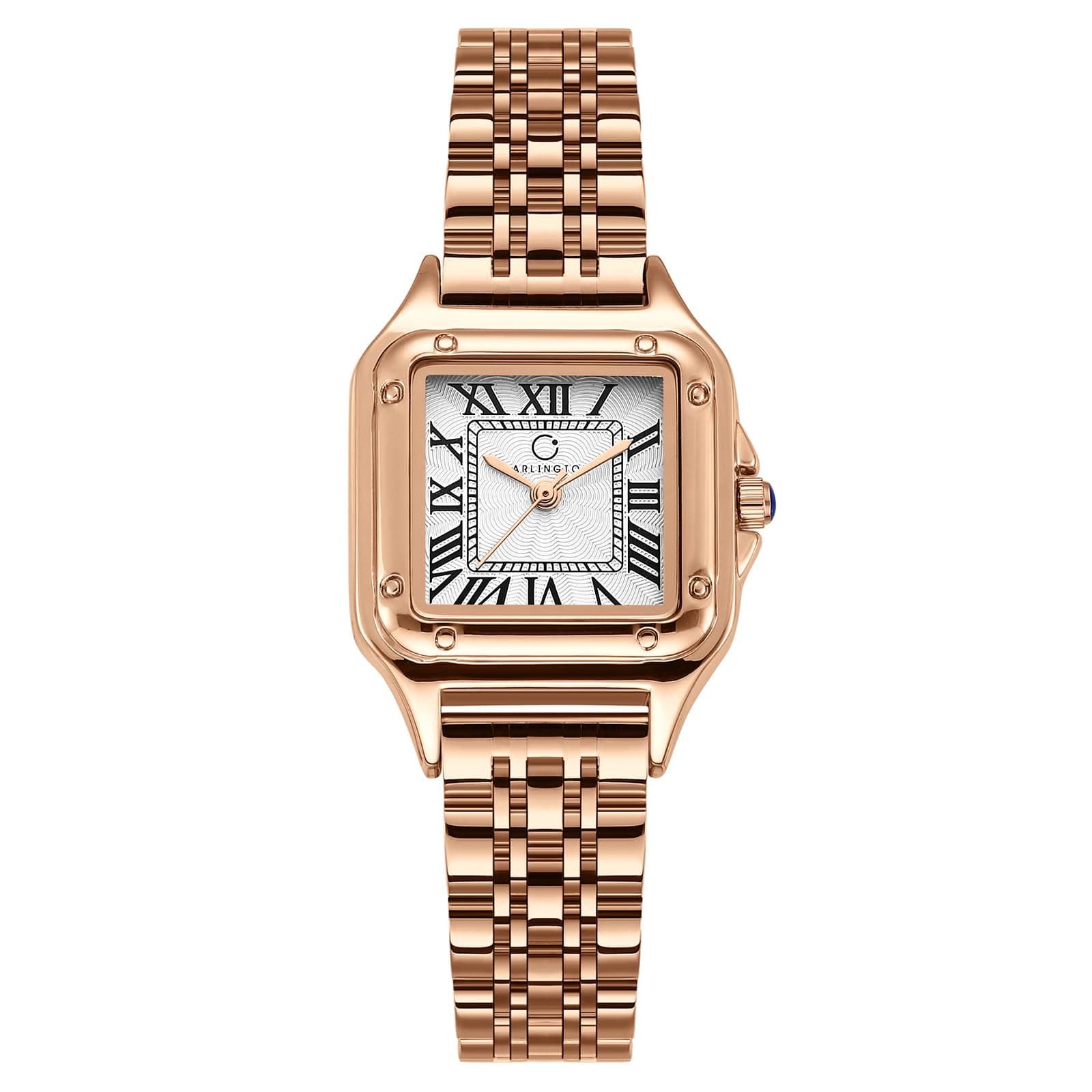 Carlington Diva Series Analog Women Wrist Watches with Stainless Steel Chain Strap | Premium Fashion Watches for Ladies | CT - 110