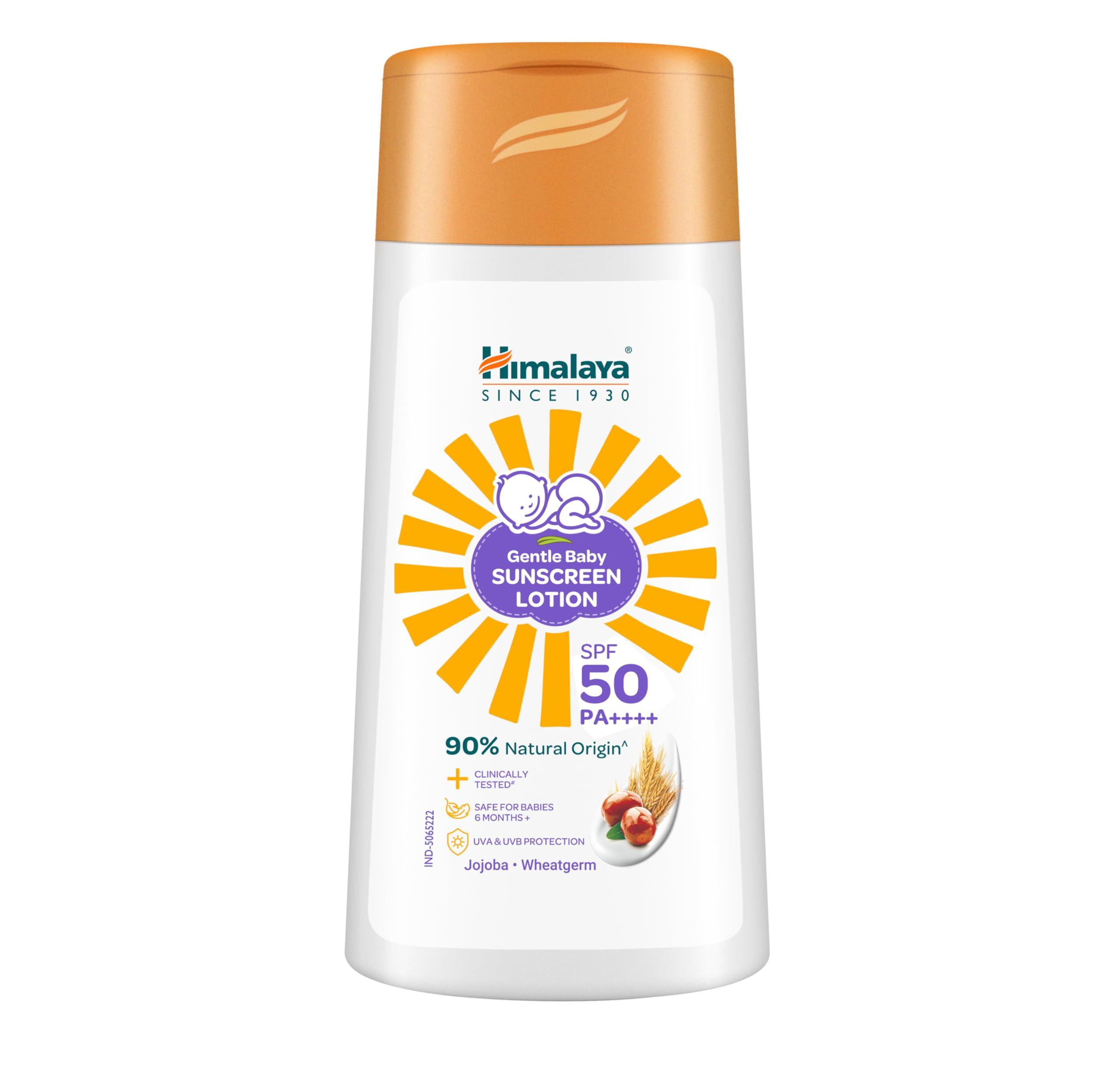 Himalaya Gentle Baby Sunscreen Lotion SPF 50 PA++++ | No White Cast | 50ml