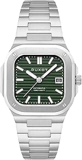 Duxot Men's 42mm Quadrata Automatic Watch with Solid Stainless Steel Bracelet DX-2073