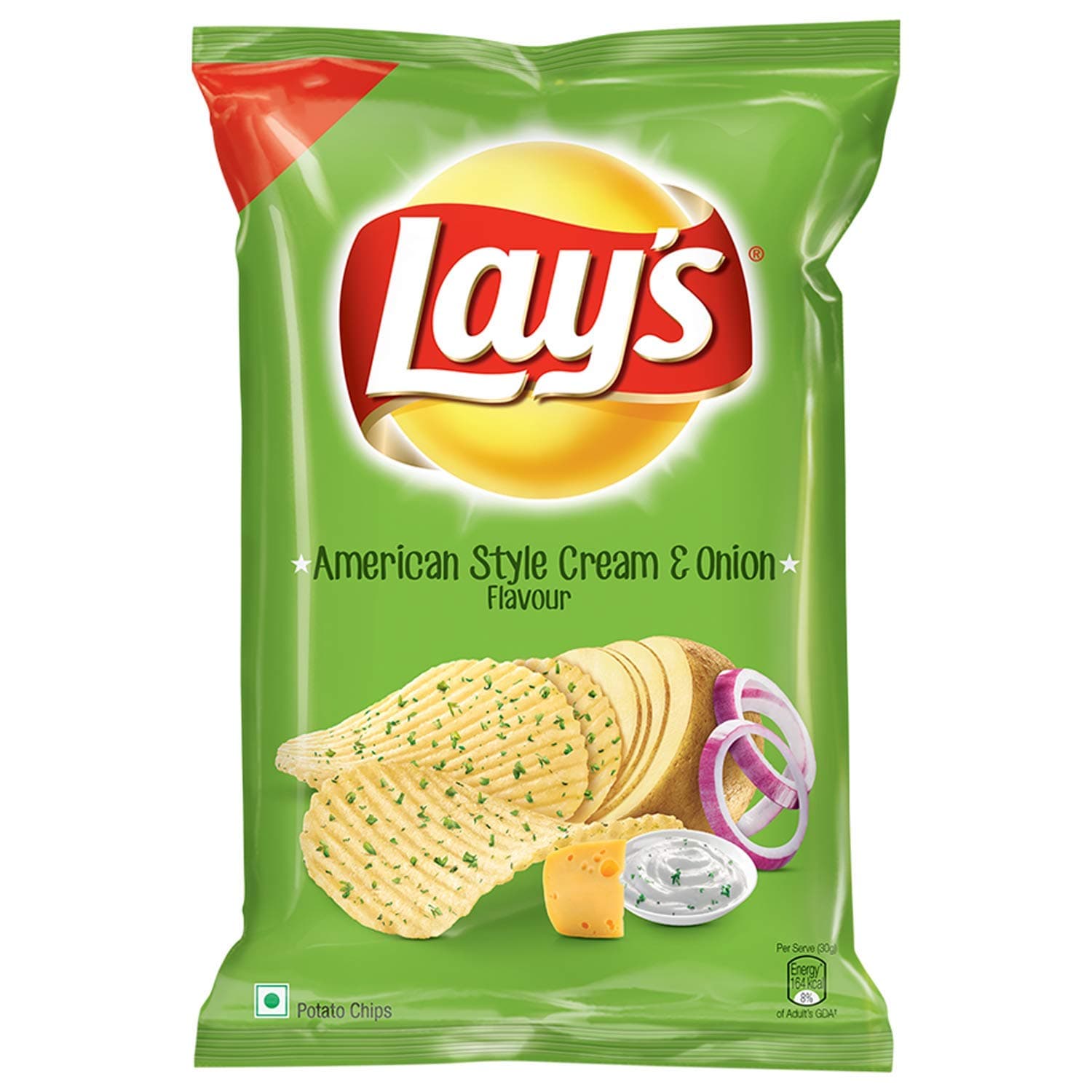 Lay's Lays Core Asco, 78Gm Pouch - Cream and Onion