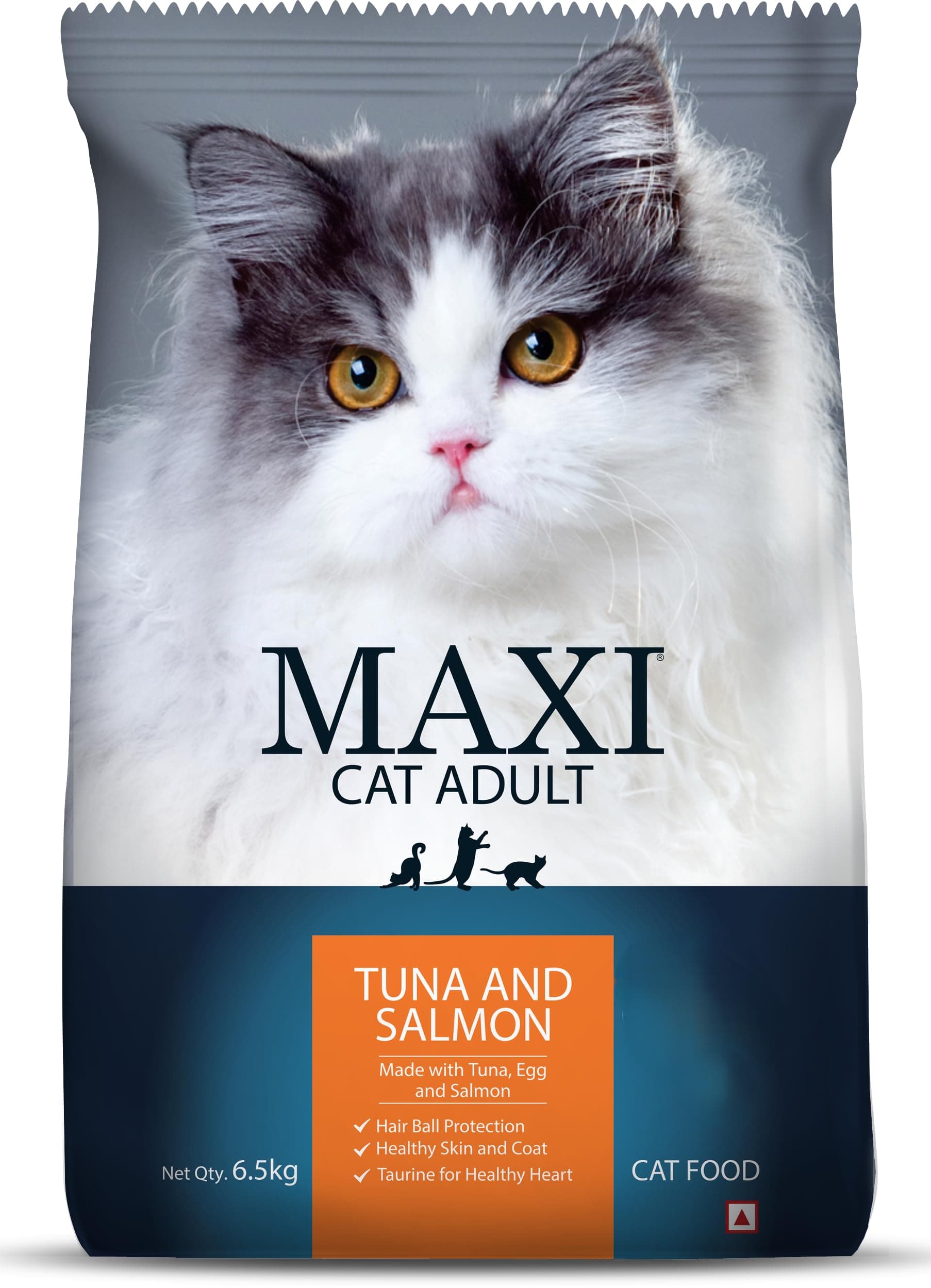 Maxi Tuna & Salmon Dry Cat Food 6.5kg, All Life Stages