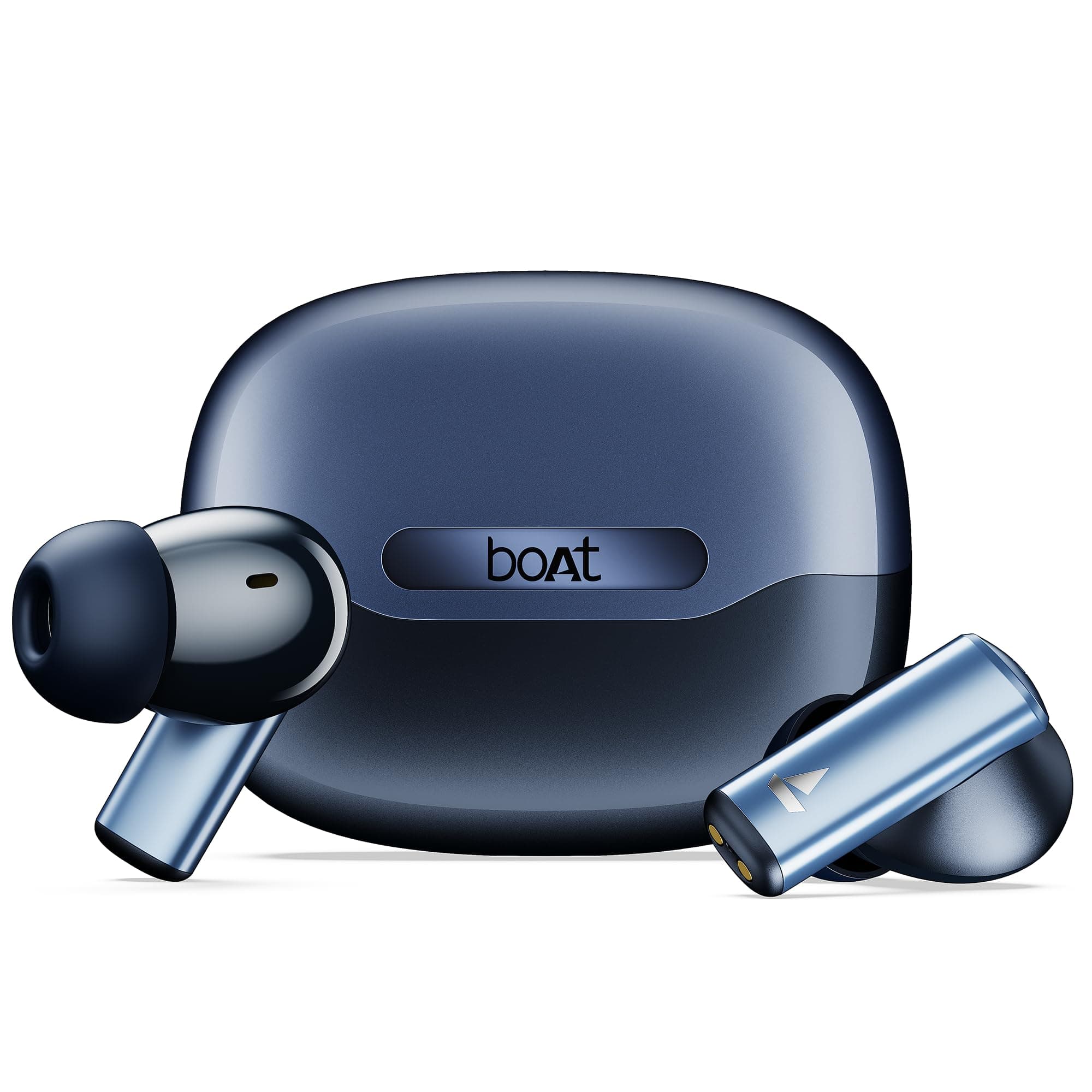 boAt Airdopes Prime 701 ANC, 46dB Hybrid ANC, 50Hr Battery, Real Spatial Audio,Multidevice Connect,App Support, Bluetooth Earbuds, TWS Ear Buds Wireless Earphones with mic (Titanium Blue)