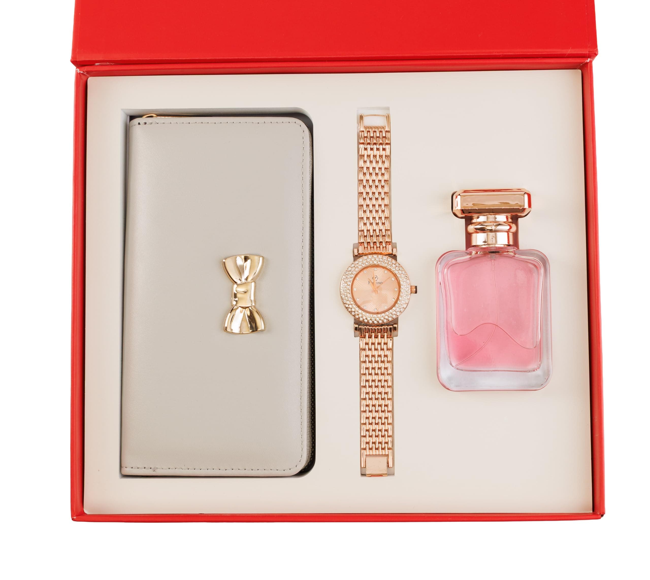 Thy Kalpavruksha Women’s hamper Gift Set Wallet, Watch, Long-Lasting Perfume | gifts for woman | birthday gifts for women | gift for Girlfriend | gift for wife | Rakshabandhan gifts for sister | Rakhi gift for sister (Grey)