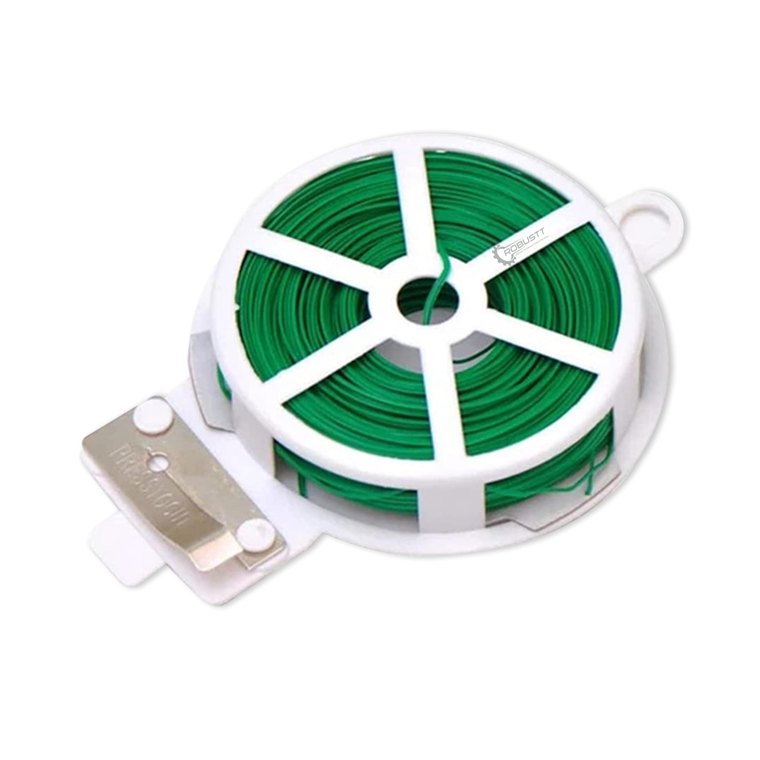 Robustt Twist Tie Wire - Pack of 10 | 50m Long | Build in Cutter | Ideal for Plants Support | Easy to Use | Versatile Usage