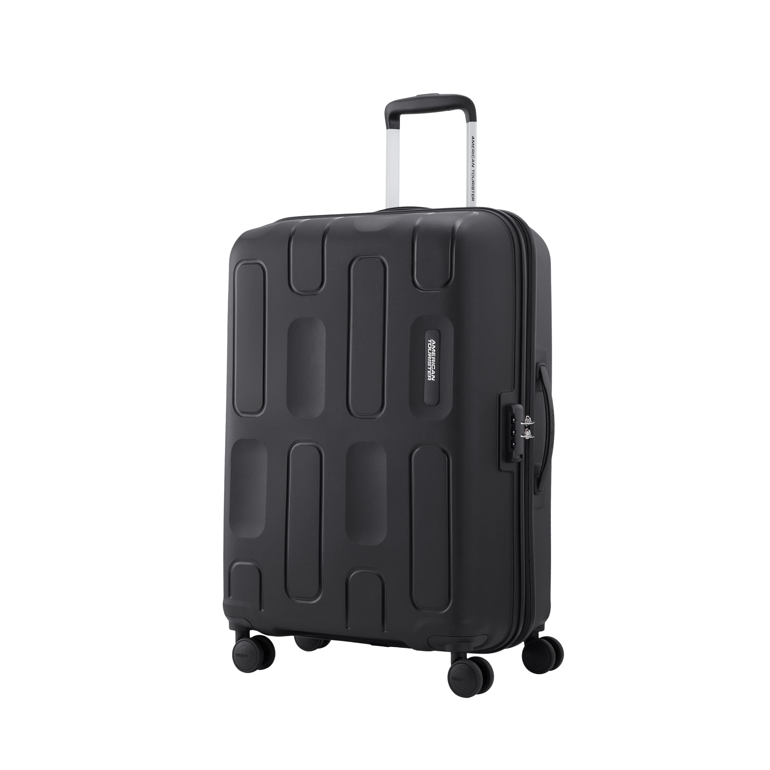 American Tourister Ivy 2.0|Medium Size Check-in Spinner Trolley Bag (68 cm)|360° 8 Wheel Travel Luggage|Hard Case Polypropylene (PP) Suitcase|Combination Lock|Black