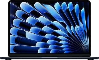 Apple 2026 MacBook Air 13″ Laptop with M5 chip: AI and Apple Intelligence, 34.46 cm (13.6″) Liquid Retina Display, 16GB Unified Memory, 512GB SSD Storage, 12MP Center Stage Camera, Touch ID; Midnight