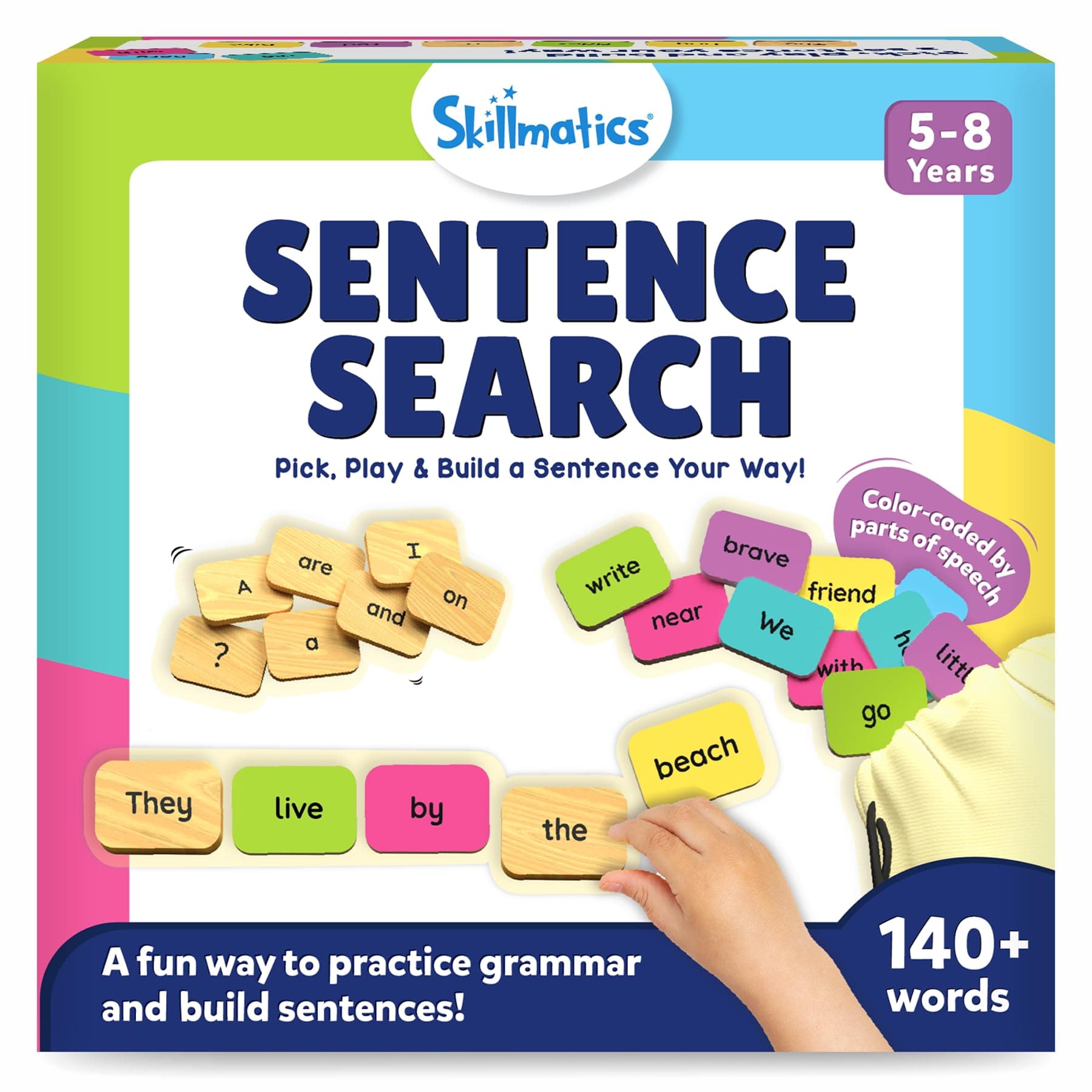 Skillmatics Sentence Search – Educational Board Game, Learning Toy for Kids