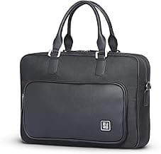 EUME 15L Executive Laptop Bag for Men | Water Resistant | Professional Messenger Bag | Tablet Compartment| Multiple Organisers | Upto 15.6" Laptop/MacBook | Vegan Leather Office Bag.