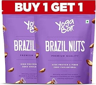 Yogabar Premium Brazil Nuts 500g (250g x Pack of 2), High Protein and Fibre, Zero Cholesterol, Ethically Sourced