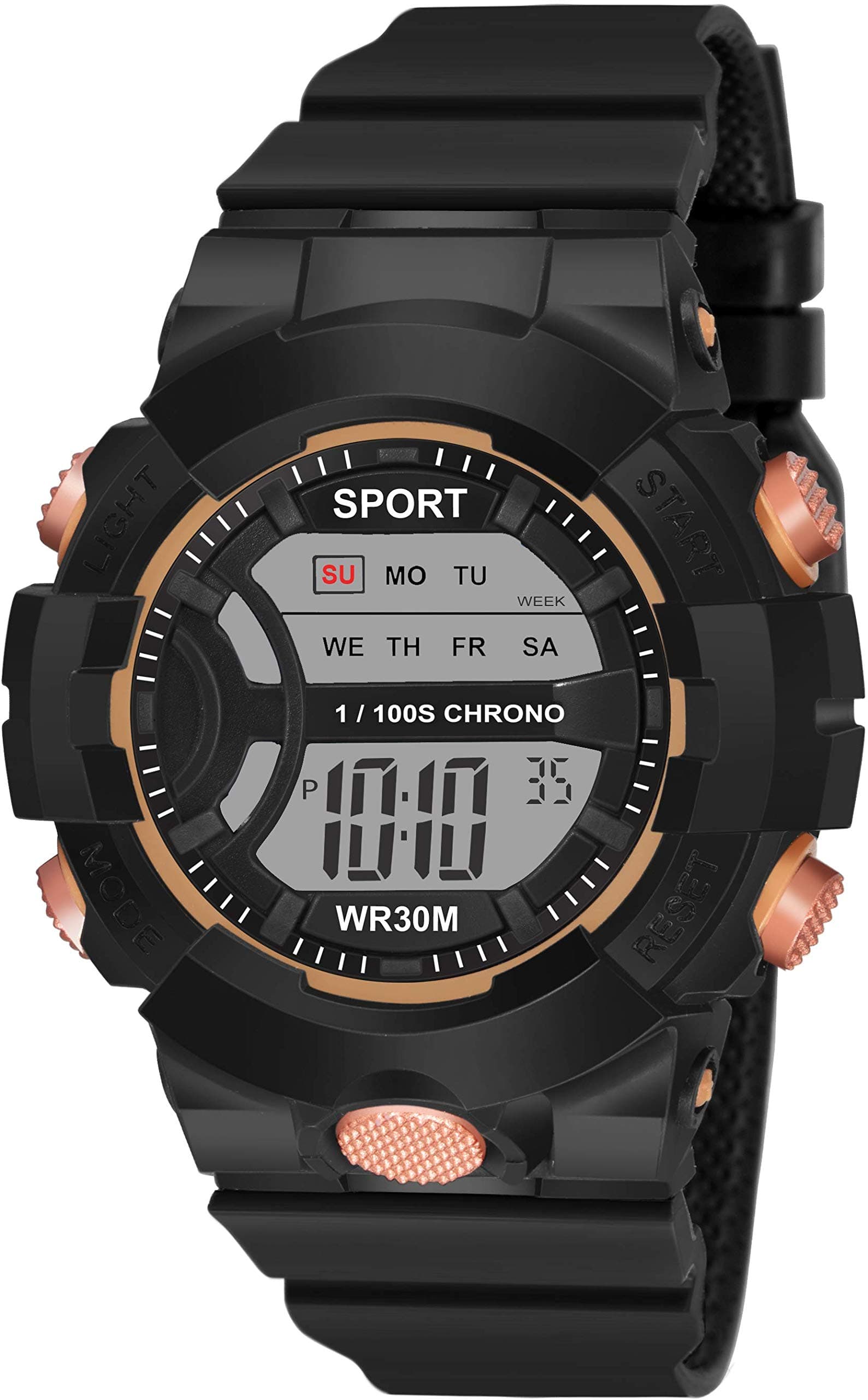 ON TIME OCTUS Analog Girl's and Women's Plastic Watch DIGITAL-08 (Grey Dial Black Colored Strap)