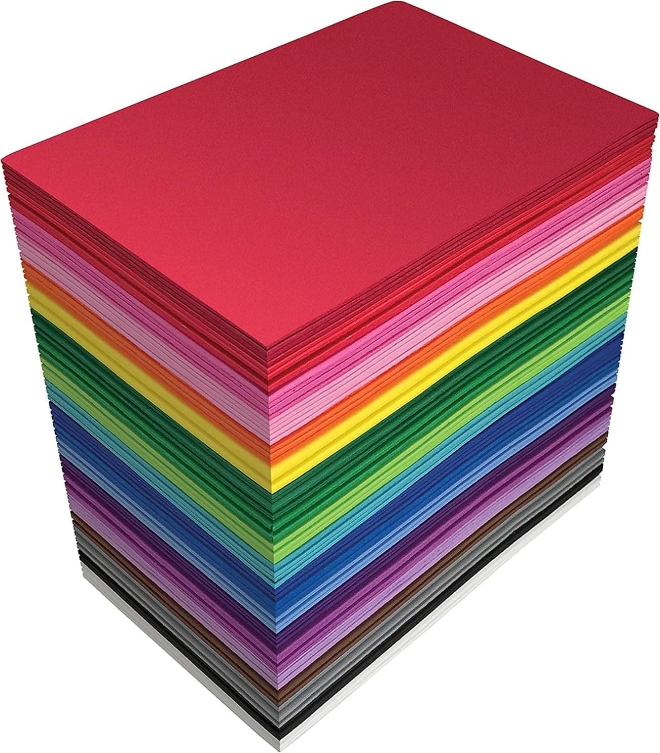 Eclet A4 100 Coloured Sheets (10 Sheets each color) Copy Printing/Art and Craft Paper Double Sided Coloured Children's Day Gift, Birthday Gift, Party Favors,christmas decor etc