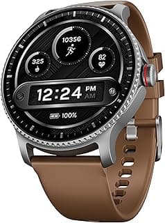 Boat Lunar Discovery w/ 1.39" (3.5 cm) HD Display, Turn-by-Turn Navigation, DIY Watch Face Studio, Bluetooth Calling, Emergency SOS, QR Tray, Smart Watch for Men & Women(Brown)