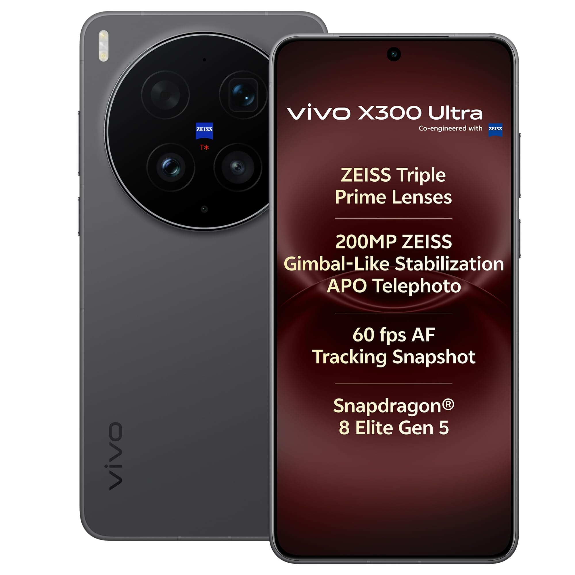 vivo X300 Ultra 5G (Eclipse Black, 16GB RAM, 512GB Storage) with No Cost EMI/Additional Exchange Offers