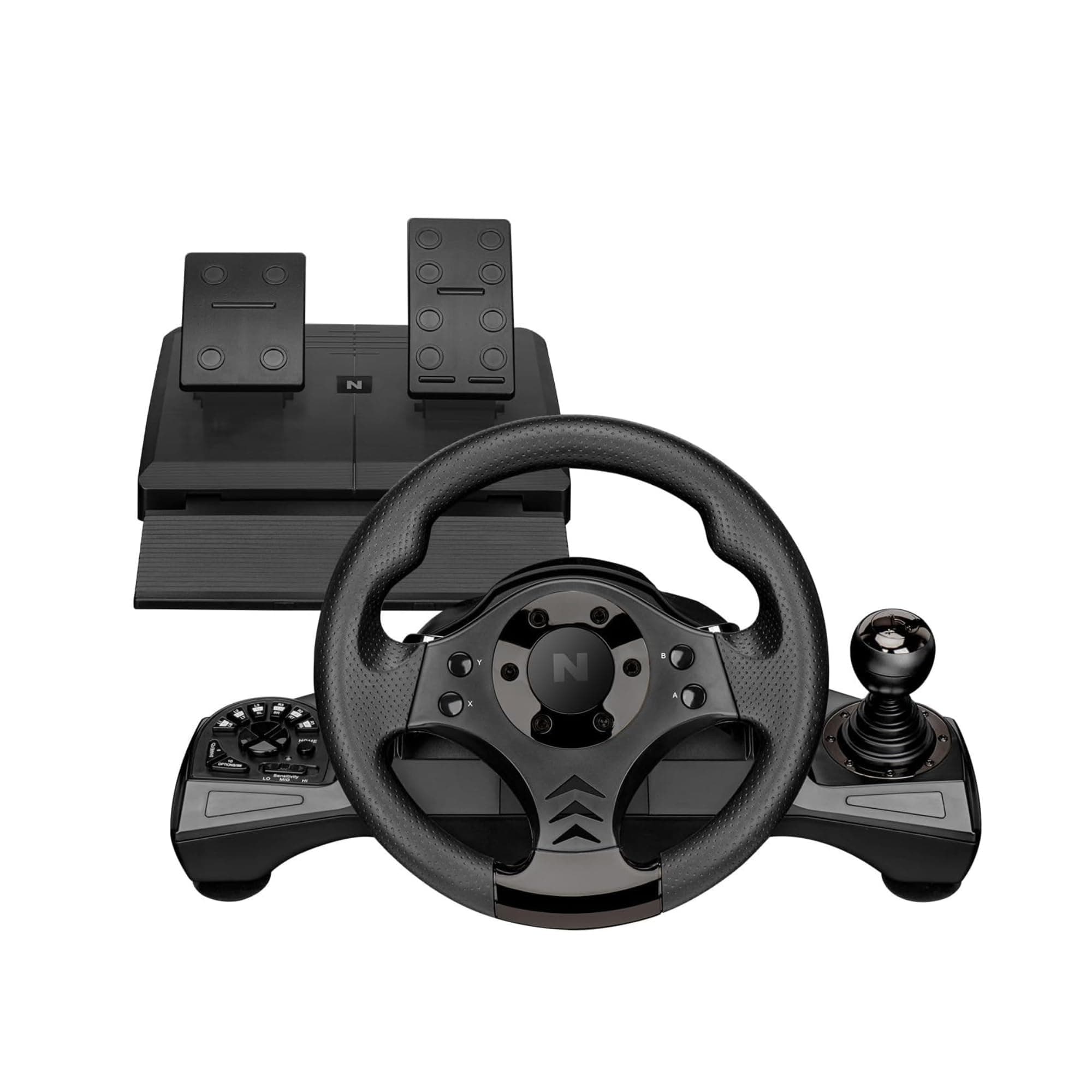 Nitho Drive Pro V16 Racing Wheel & Pedal Set MLT-DP16-K, Compatible with PC/PS3/PS4/Xbox1/Switch