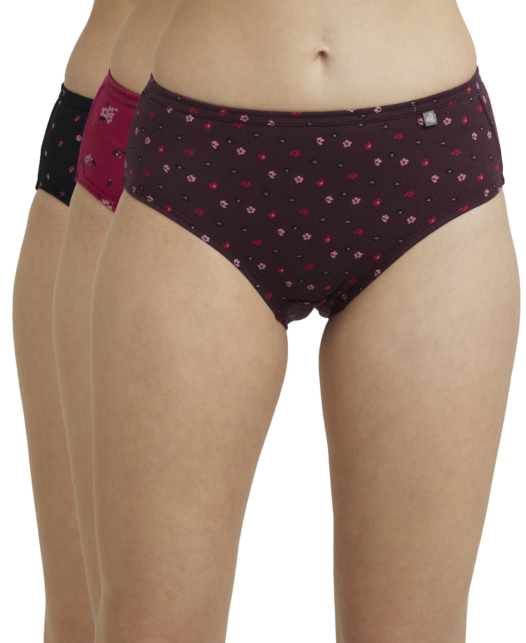 Jockey Women's Cotton Hipster (Pack of 3) (1406_Dark Prints_S_Assorted_S)