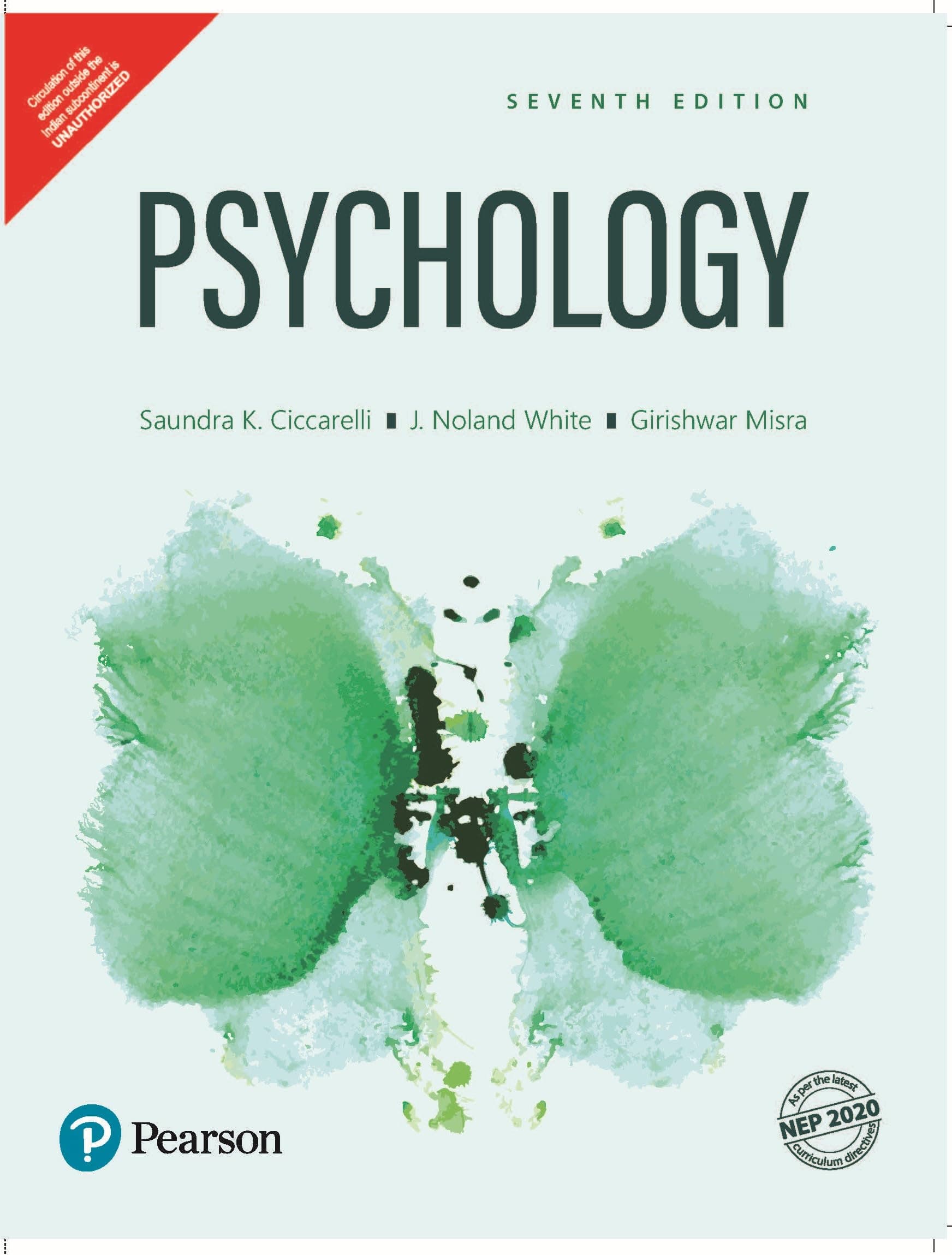 Psychology (7th Edition) | Pearson | NEP 2020 Aligned | By Saundra K. Ciccarelli, J. Noland White & Girishwar Misra