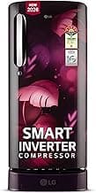 LG 185 L, 5 Star, Smart Inverter, Direct Cool Single Door Refrigerator (GLD1956ZAPI, Purple Ilan, Fit Max Chiller Tray, Base stand with Drawer & Runs on Home Inverter)