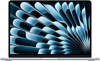 Apple 2026 MacBook Air 13″ Laptop with M5 chip: AI and Apple Intelligence, 34.46 cm (13.6″) Liquid Retina Display, 16GB Unified Memory, 512GB SSD Storage, 12MP Center Stage Camera, Touch ID; Sky Blue