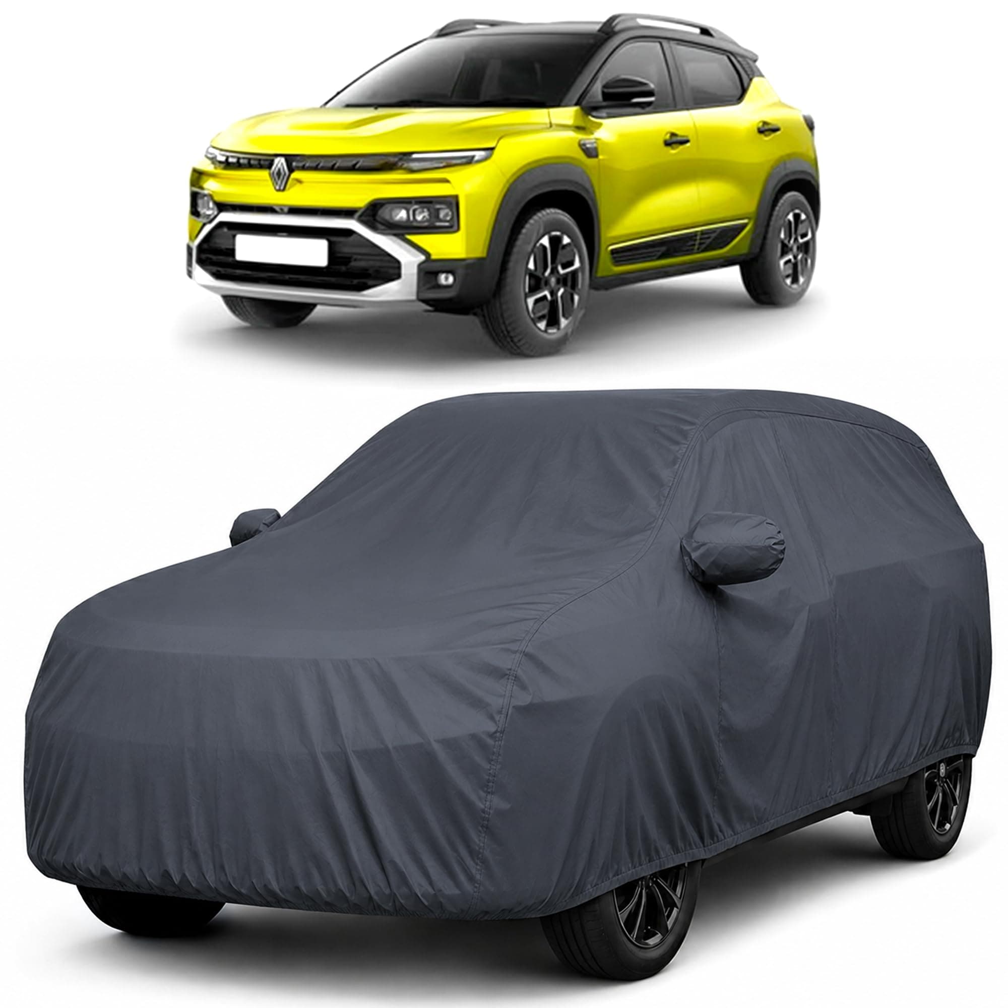 Autofact Premium Car Cover for Kiger | All Weather Waterproof Full Body Car Cover | Light-Weight Triple-Stitched Outdoor Shield with UV Protection, Dustproof & Heat-Resistant