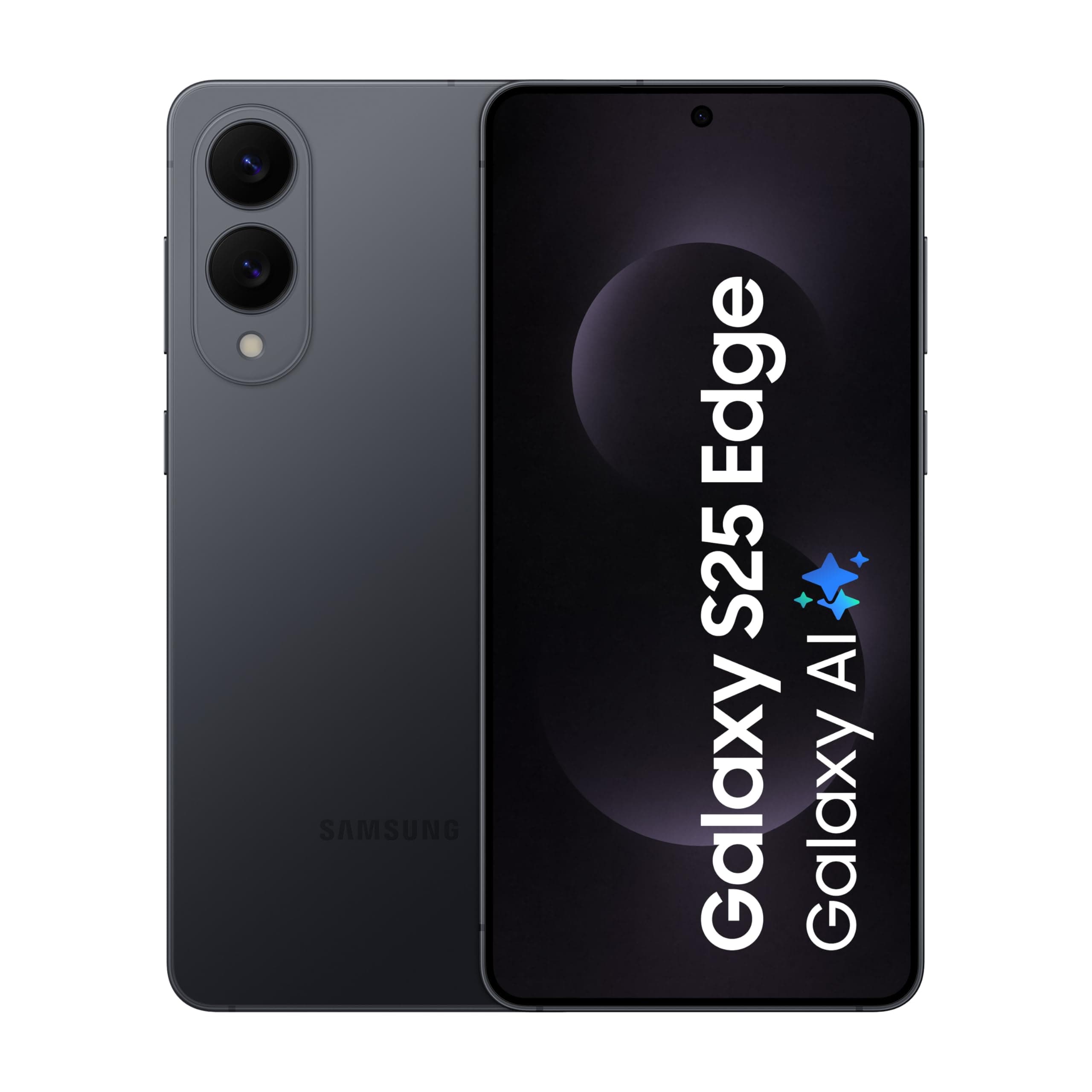 Samsung Galaxy S25 Edge 5G AI Smartphone (Titanium JetBlack, 12GB RAM, 256GB Storage) | Precision Built with Titanium | Ultra-Sleek and Premium with a 200 MP Camera | Snapdragon 8 Elite for Galaxy