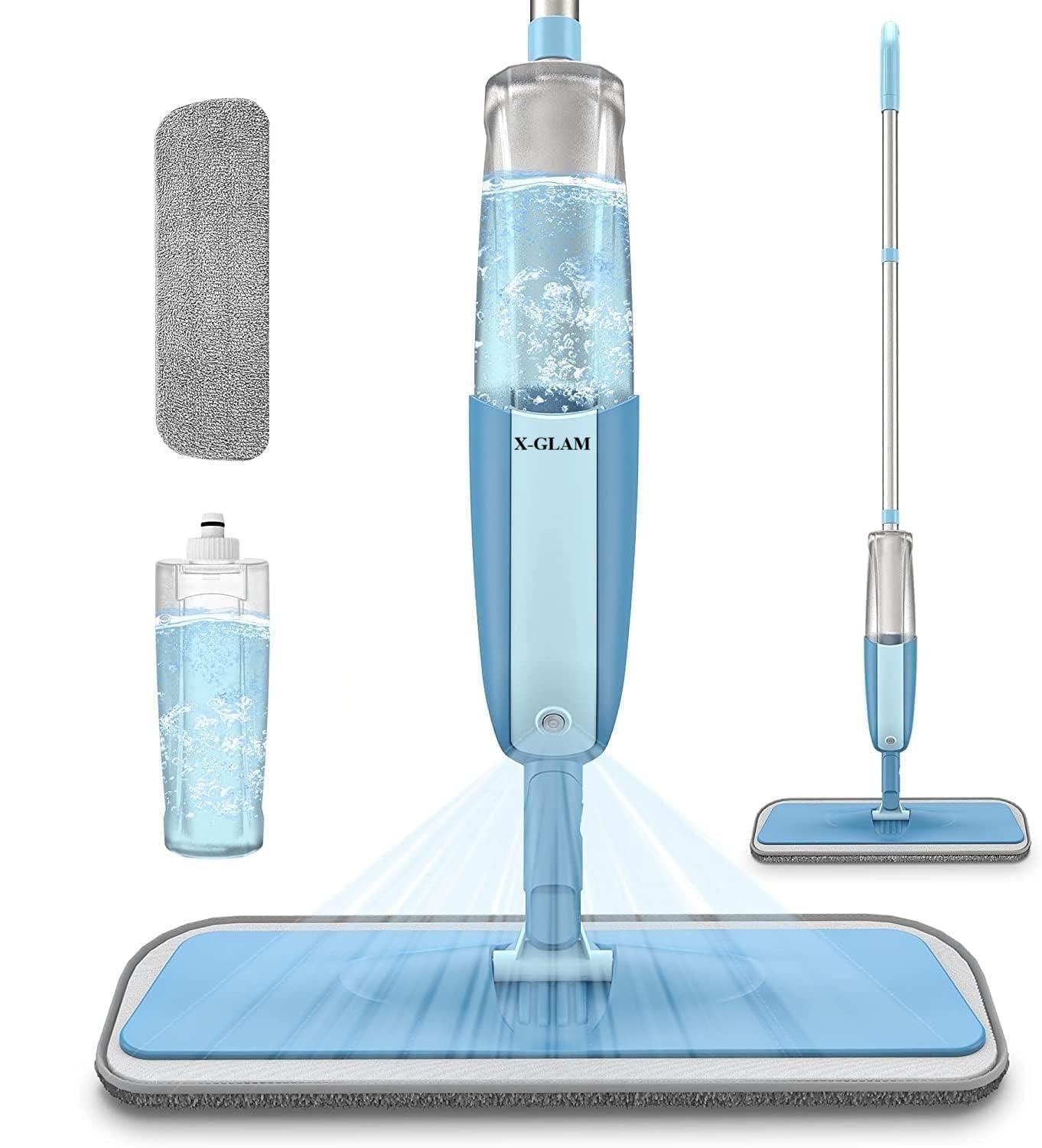 Mop for Home Cleaning Floor Spray Mop with Refillable Water Tank, 360° Rotating Flat Mop with Microfiber Pad for Tiles, Marble, Wooden Floor