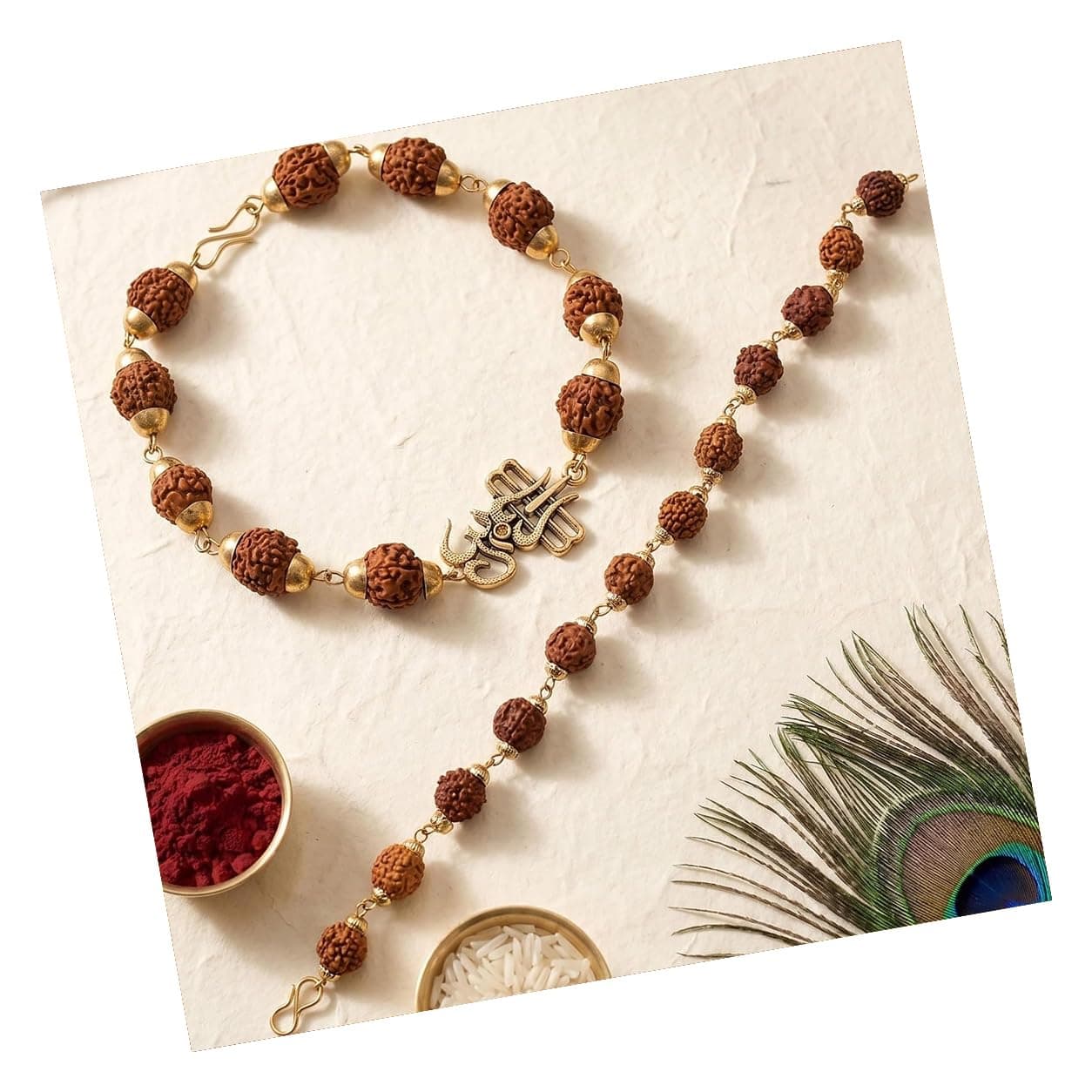 TIED RIBBONS Rakhi for Brother - Set of 2 Rakhi with Tikka - Bracelet Rakhi's for Brother Bhaiya Men Boys Kids Bhai - RakshaBandhan Rakhi's Combo