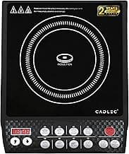 Cadlec CookFusion_5 2000W Induction Cooktop | 8 Cooking Modes, Auto Shut-Off, Over-Heat Protection, LED Display, BIS Approved, 2-Year Warranty | Black