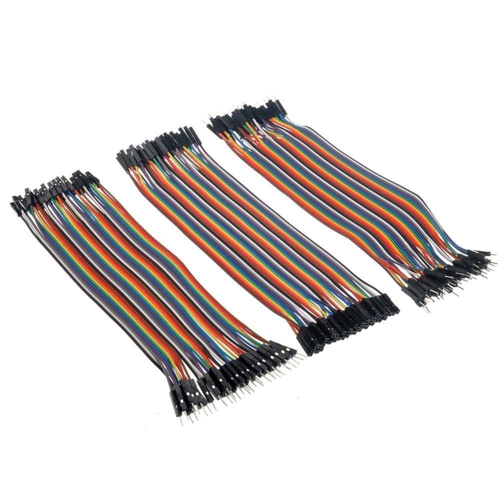 ApTechDeals Male to Female/breadboard jumper wires (40+40+40)