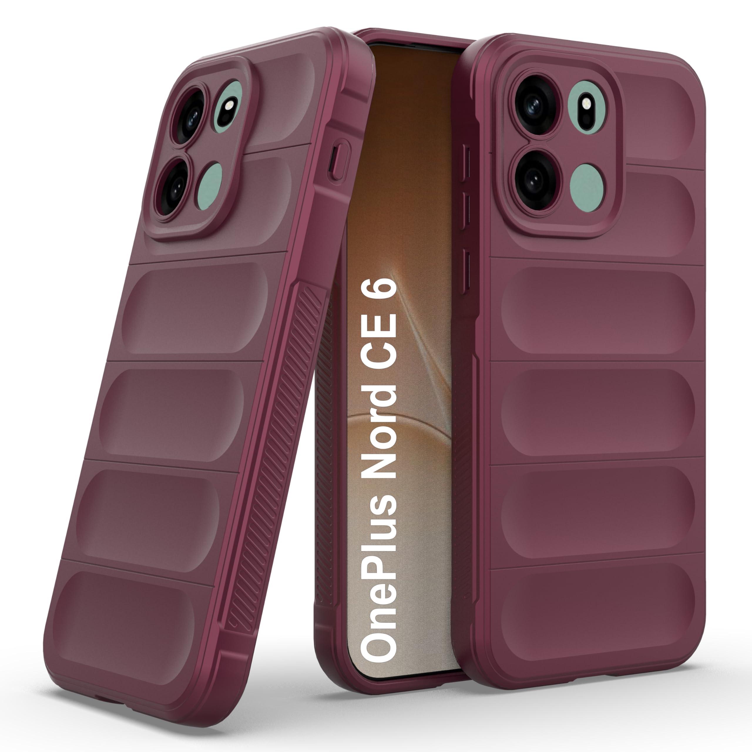 Zapcase Back Case Cover for OnePlus Nord CE 6 | Compatible for OnePlus Nord CE 6 Back Cover | Liquid Silicon Magic Case with Camera Protection | Plum