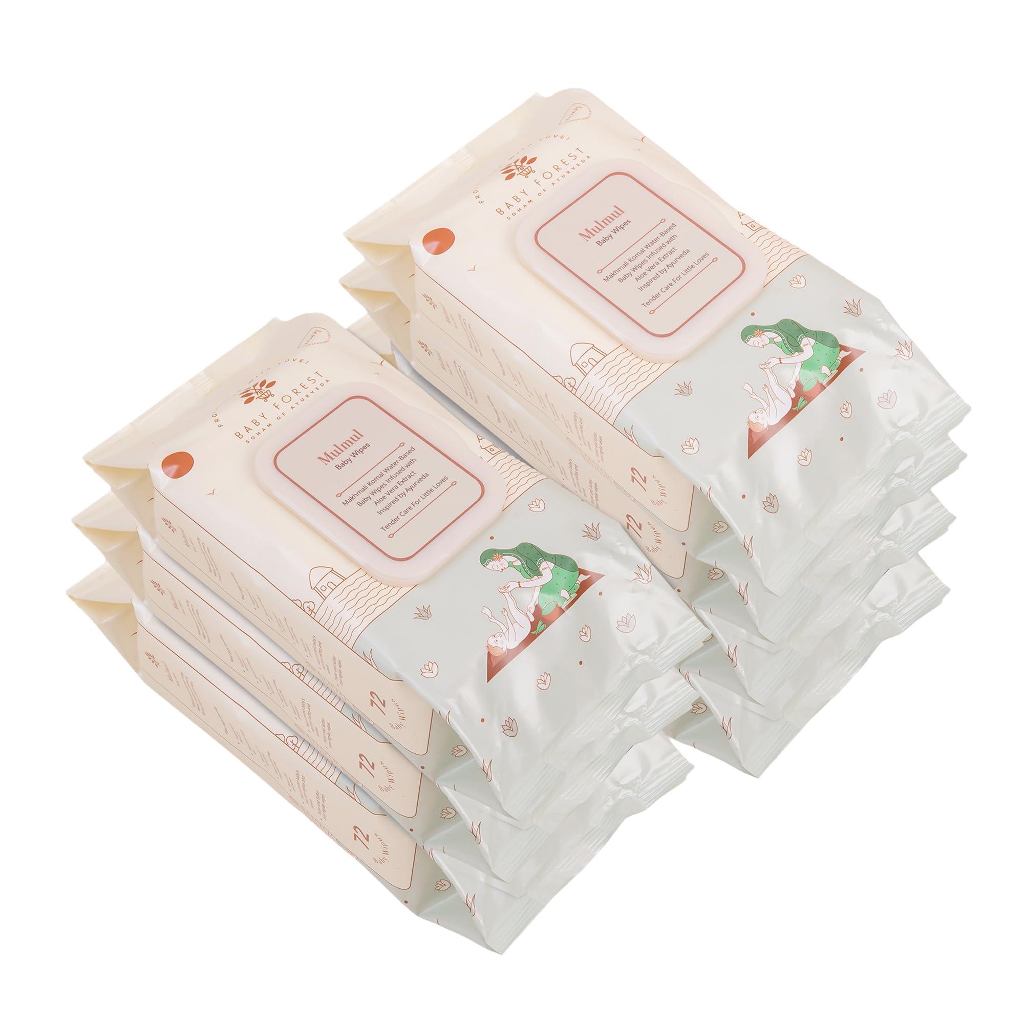 Baby Forest Mulmul Baby Wipes (Pack of 7)
