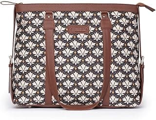 PARISAL Stylish Tote Bags for Office Use | Laptop Bag 15.6 inch | Purse for Women | Vegan Leather Handbag | Daily & Travel Use |