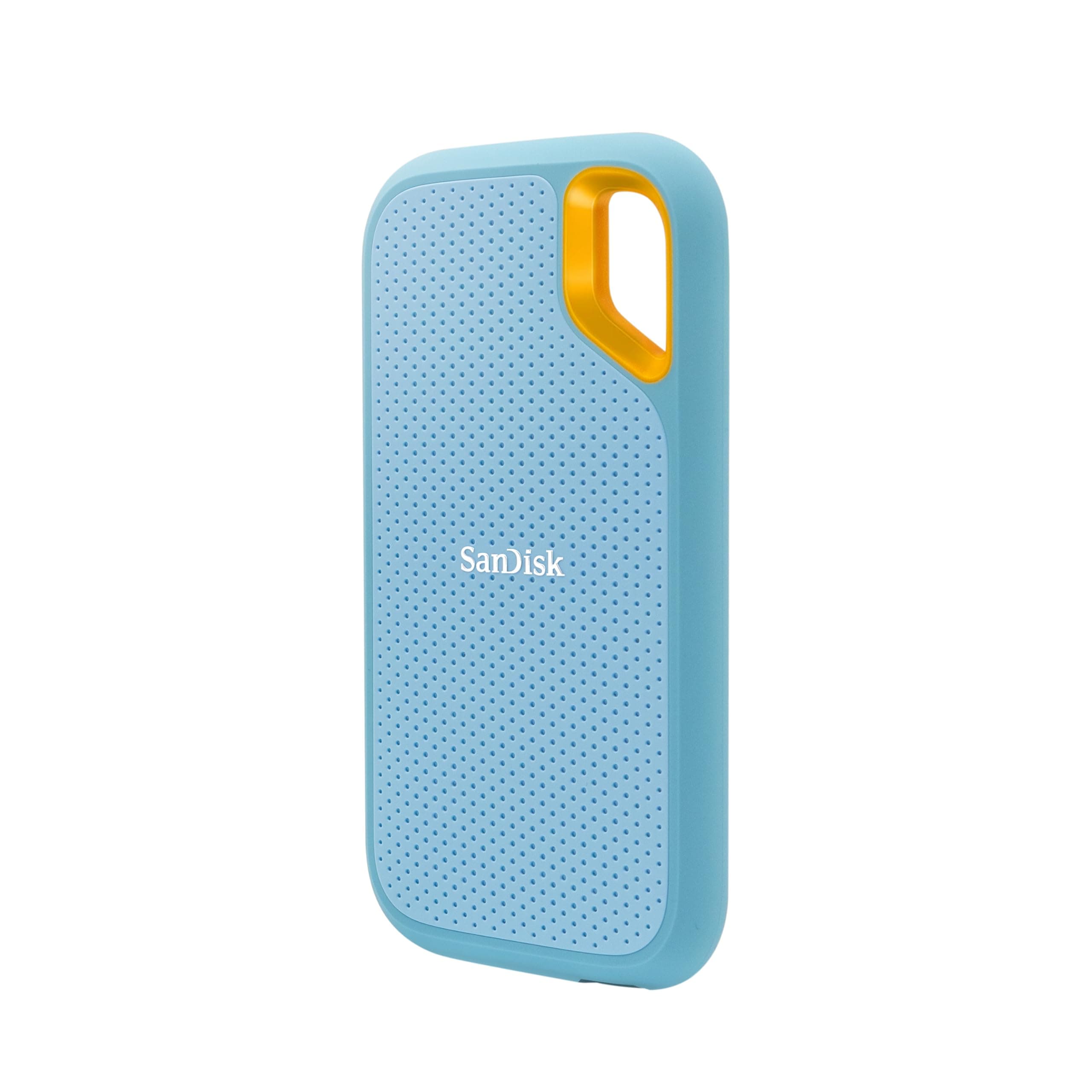 SANDISK Extreme 1TB Portable External SSD, 1050MB/s R, 1000MB/s W, 3m Drop Protection, IP65 Water/dust Resistant, PC,MAC & TypeC Smartphone Compatible, 5Y Warranty, SkyBlue Color