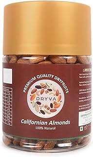 DRYVA Premium California Almonds 500gm | Whole & Natural | Fresh Dry Fruits | Healthy Snack