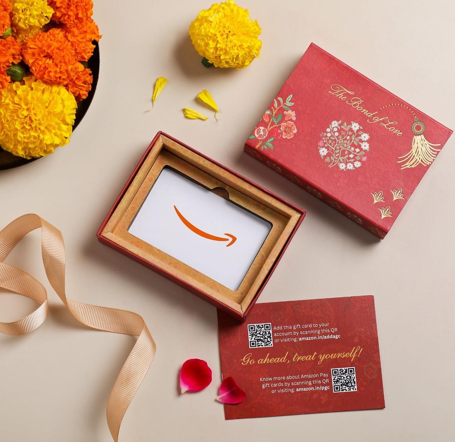 Amazon Pay Physical Gift Card | Indi Red Box | Ideal rakhi, rakshabandhan, raksha bandhan, wedding, anniversary, marriage gift for sister, brother, man, woman, employees, friends, colleagues, couples