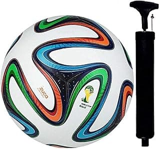 S.Stock 4 Color Football 2014 With Beautiful Shape & Graphics With Free Pump, Multi