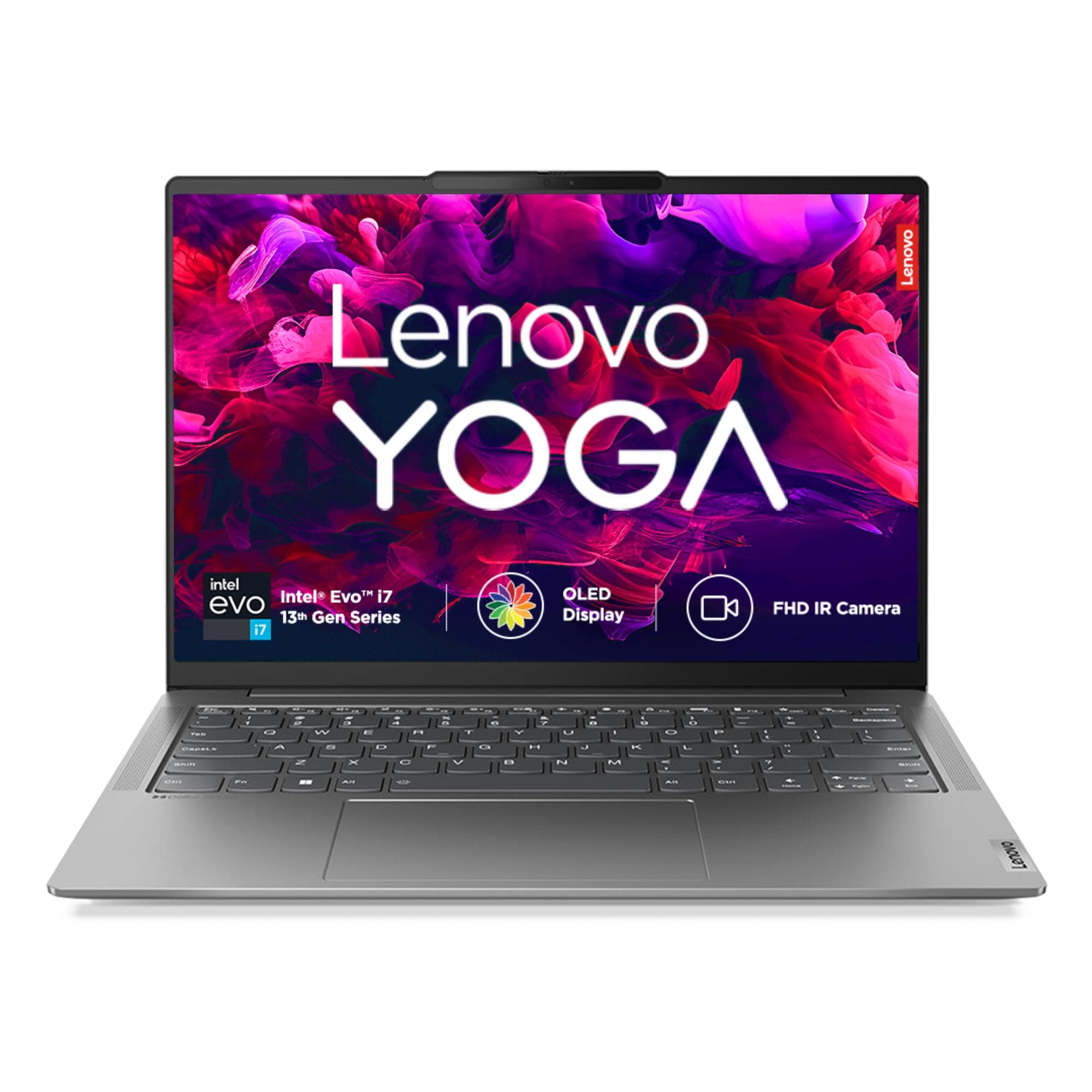 Lenovo Yoga Slim 6 Intel Core i7 13700H 14"(35.5cm)WUXGA OLED 400Nit Laptop(16GB/512GB SSD/60Hz Refresh/Win 11/Office 2021/Backlit KB/1Yr Warranty/Alexa/3 month Game Pass/Storm Grey/1.35Kg),83E00007IN